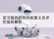 实习报告的目的和意义及评价指标解析