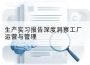 生产实习报告深度洞察工厂运营与管理