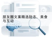 朋友圈文案精选励志、美食与互动