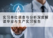 实习单位调查与分析深度解读毕业与生产实习报告