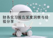 财务实习报告深度洞察与经验分享