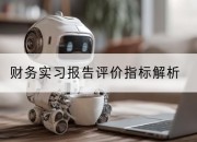 财务实习报告评价指标解析