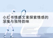 小红书情感文案探索情感的深度与独特韵味