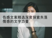 伤感文案精选深度探索失落情感的文字力量