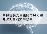掌握营销文案策略与风格提升B2C营销文案效果