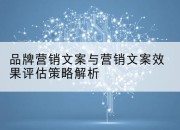品牌营销文案与营销文案效果评估策略解析