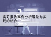 实习报告案例分析理论与实践的结合