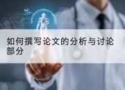 如何撰写论文的分析与讨论部分