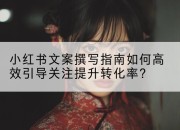 小红书文案撰写指南如何高效引导关注提升转化率?