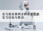 实习报告案例分析深度挖掘实习经验与教训
