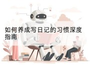 如何养成写日记的习惯深度指南