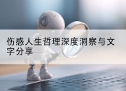 伤感人生哲理深度洞察与文字分享