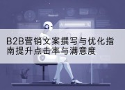 B2B营销文案撰写与优化指南提升点击率与满意度