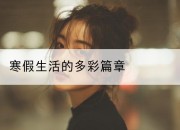 寒假生活的多彩篇章