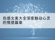 伤感文案大全深度触动心灵的情感篇章