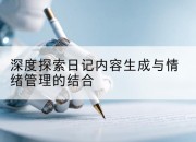 深度探索日记内容生成与情绪管理的结合
