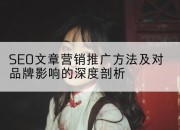SEO文章营销推广方法及对品牌影响的深度剖析