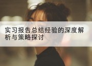 实习报告总结经验的深度解析与策略探讨