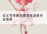 论文写作格式要求及深度专业指南
