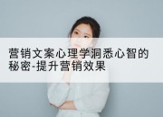 营销文案心理学洞悉心智的秘密-提升营销效果