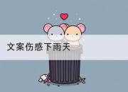 文案伤感下雨天