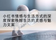 小红书情感与生活方式的深度探索唤醒生活的灵感与魅力文案
