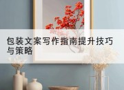 包装文案写作指南提升技巧与策略