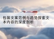 包装文案范例与趋势探索文本内容的深度剖析