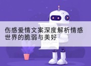 伤感爱情文案深度解析情感世界的脆弱与美好