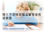 情人节深情祝福温馨寄语传递爱意