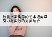 包装文案构思的艺术迈向吸引力与实效的完美结合
