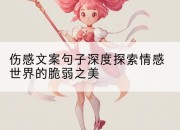 伤感文案句子深度探索情感世界的脆弱之美