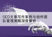 SEO文章写作案例与创作团队管理策略深度解析