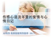 伤感心语流年里的爱情与心情日记