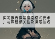 实习报告撰写指南格式要求、与课程相关性及撰写技巧