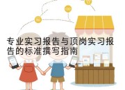 专业实习报告与顶岗实习报告的标准撰写指南