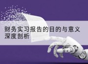 财务实习报告的目的与意义深度剖析