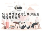实习单位调查与分析深度洞察与策略思考