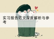 实习报告范文深度解析与参考