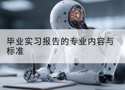 毕业实习报告的专业内容与标准