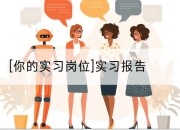 [你的实习岗位]实习报告