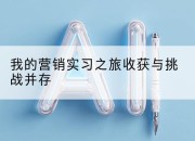 我的营销实习之旅收获与挑战并存