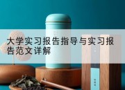 大学实习报告指导与实习报告范文详解