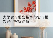 大学实习报告指导与实习报告评价指标详解