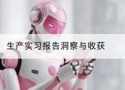 生产实习报告洞察与收获