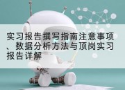 实习报告撰写指南注意事项、数据分析方法与顶岗实习报告详解