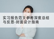 实习报告范文参考深度总结与反思-封面设计指南