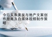 今日头条美发与地产文案创作指南及自媒体视频制作策略