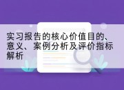 实习报告的核心价值目的、意义、案例分析及评价指标解析