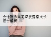 会计财务实习深度洞察成长报告解析